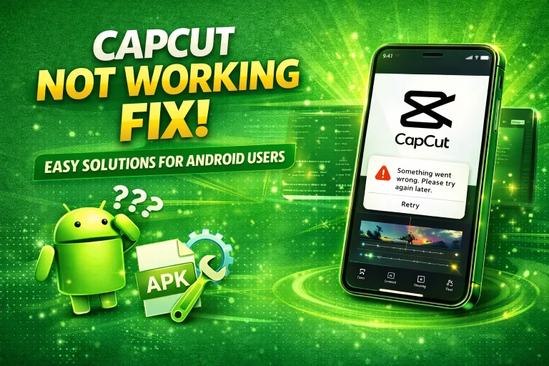 CapCut Not Working Fix